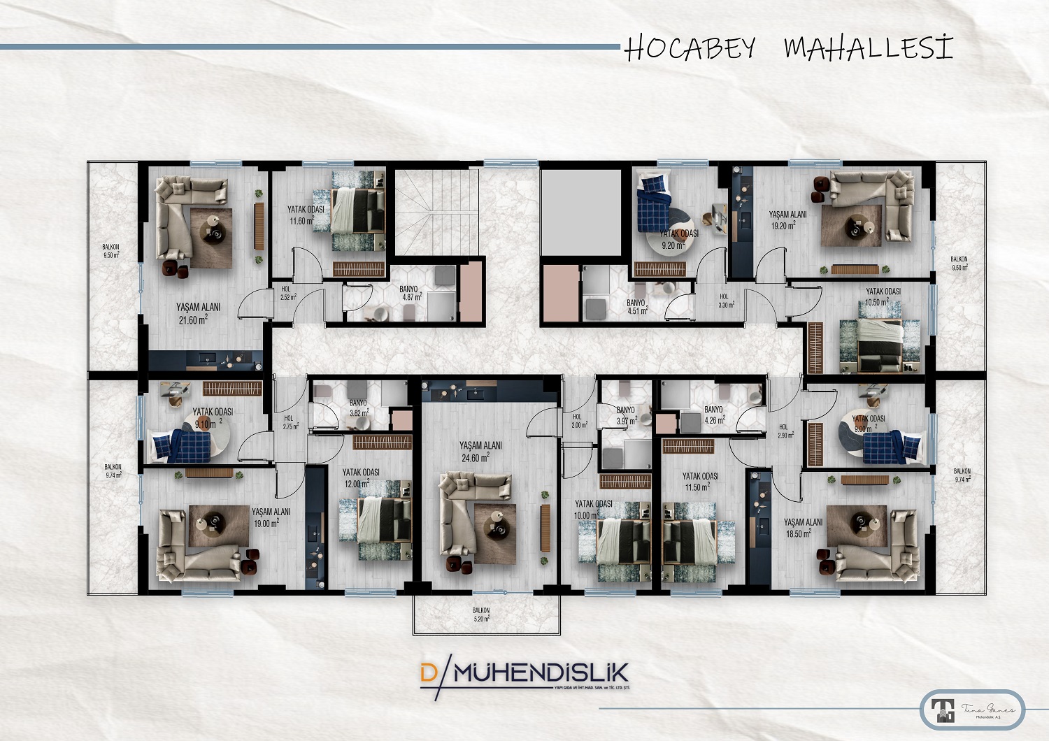 Hocabey Mahallesi 2+0 ve 1+1 — Görsel 5
