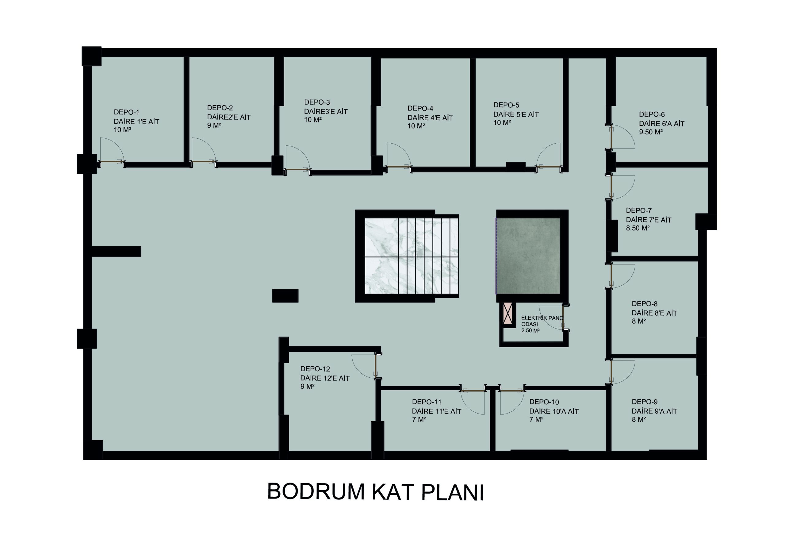 Hocabey Mahallesinde 2+1 Konutlar — Kat planı 3